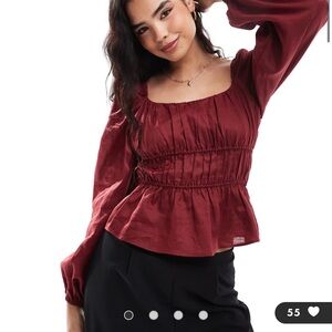 & Other Stories 100% linen blouse shirt NEW